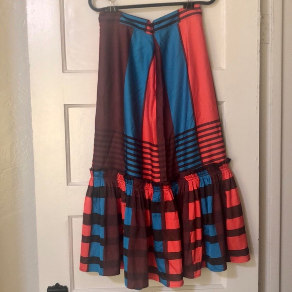 Anthropologie Eva Franco Flounced Midi Skirt - Picture 11 of 15